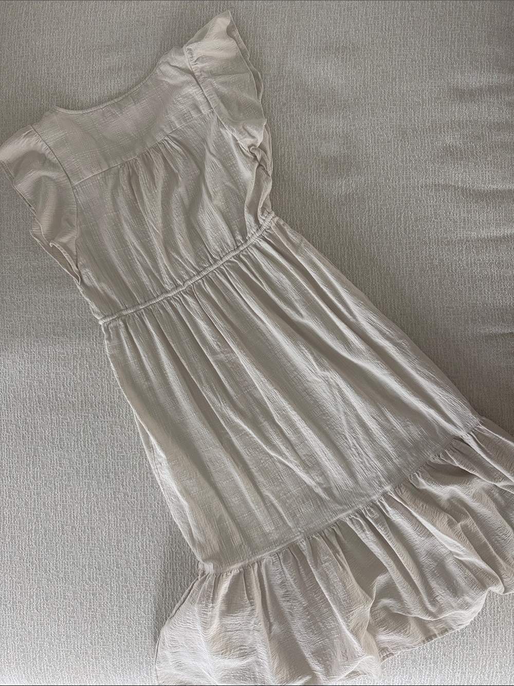 Lucky Brand Cream Maxi Dress with Button Front - Picture 2 of 3